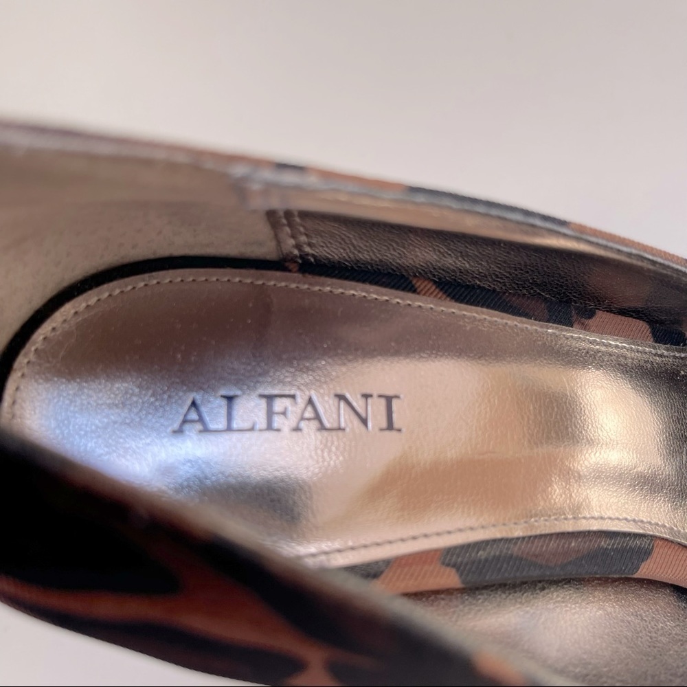 Alfani Via Spiga Leopard Python Print Square Toe … - image 6